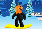 Pumpkin Snowborard